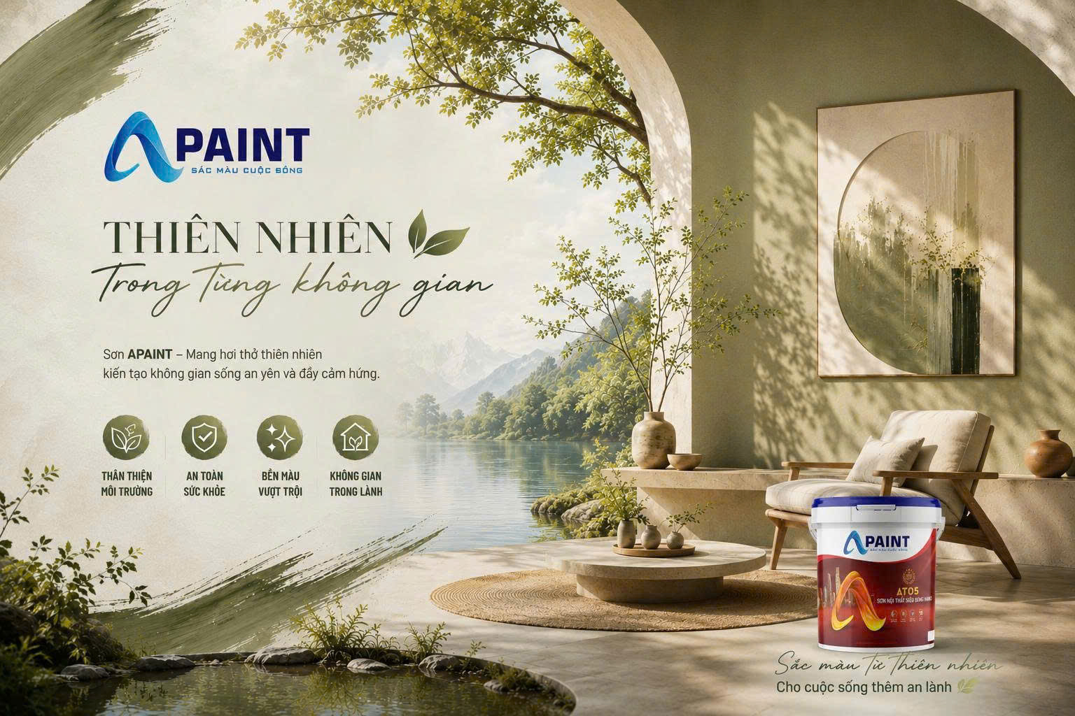 Thiên Nhiên Trong Từng Không Gian – Xu Hướng Sơn Nội Thất Kiến Tạo Cuộc Sống An Lành