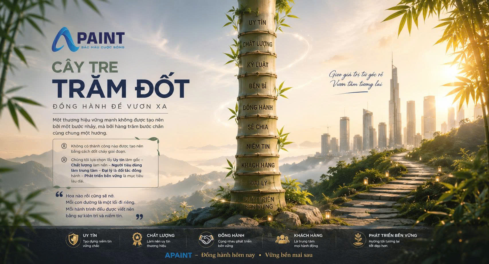 Cây Tre Trăm Đốt – Đồng Hành Để Vươn Xa: Khi giá trị cốt lõi trở thành nền móng của thương hiệu